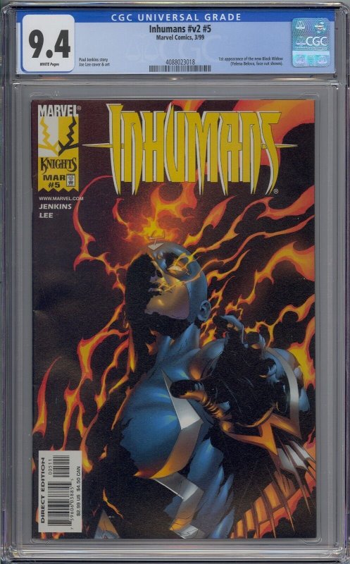  INHUMANS V2 #5 CGC 9.4 1ST YELENA BELOVA NEW BLACK WIDOW