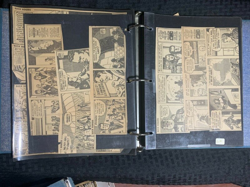 1930's BUCK ROGERS Different Sizes Clipped Daily Strips LOT of 172 FN 6.0