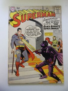 Superman #124 (1958) GD Condition moisture damage