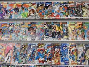 Huge Lot 190+ Comics W/ Batman, Superman, Green Lantern+ Avg Fine/VF Condition!!