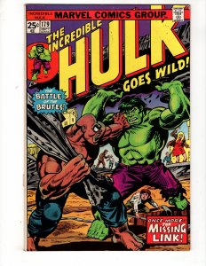 The Incredible Hulk #179 (1974) ONCE MORE...THE MISSING LINK!  / ID#729