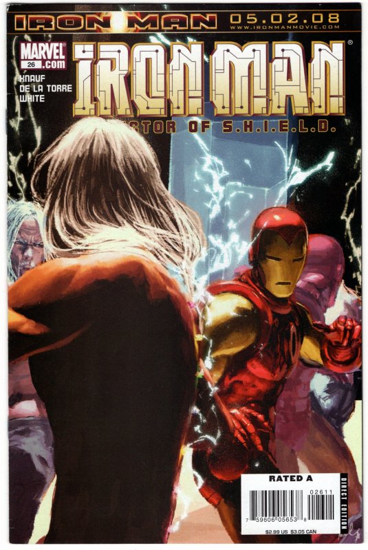 IRON MAN #26 (7.5-8.0) 2008 Marvel No Reserve! 1¢ Auction!