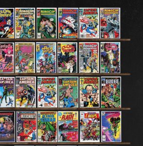 Huge Lot 150+ Comics with Daredevil, Captain America, Robocop, X-Factor & More!