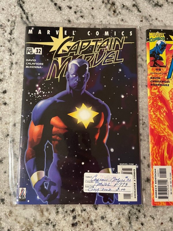 2 Captain Marvel Comic Books # 8 32 NM 1st Prints Avengers Hulk Thor 18 J842