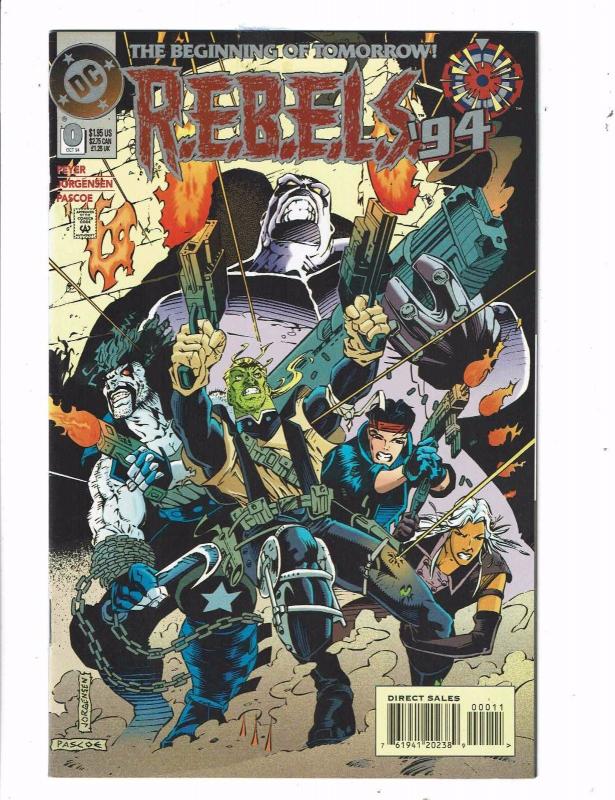 Lot of 6 REBELS '94 DC Comic Books #0 1 2 3 4 10 BH46