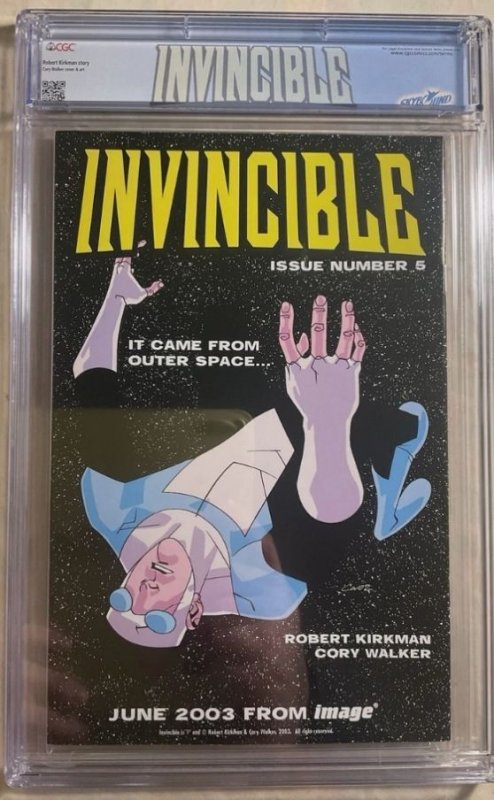Invincible #4 (2003) CGC 9.8 Scarce Low Order Issue Early Invincible