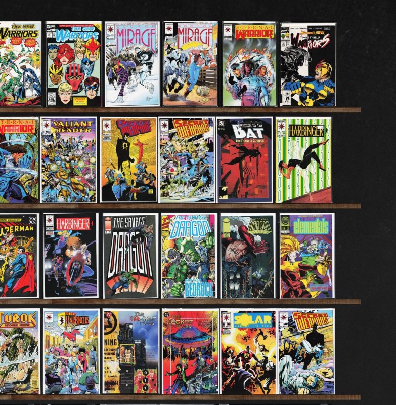 Huge Lot 150+ Comics with Darkhawk, Harbinger, The New Warriors & More!