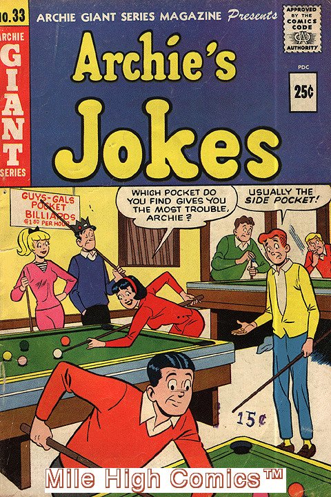 ARCHIE GIANT SERIES (1954 Series) #33 Good Comics Book