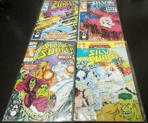 4PC SILVER SURFER LOT (9.0) DR STRANGE, HULK!! 1992