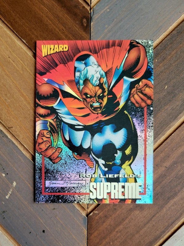 Supreme #1 w Trading Card (Image 1993) Silver Foil / 1st Issue Rob Liefeld VF/NM