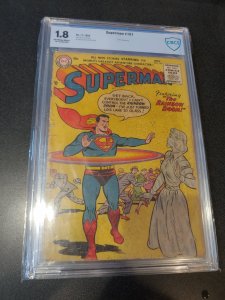 SUPERMAN #101 CBCS 1.8 LUTHOR APPEARANCE 1955