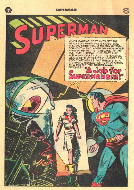 SUPERMAN  Volume1 #53 (July 1948) 2.0 GD 10th Anniversary!  Origin of Superman!