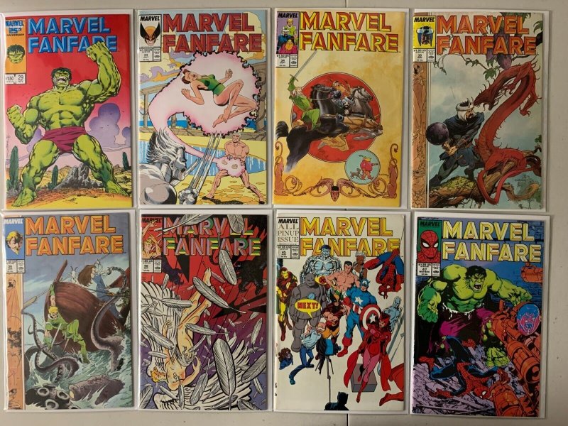 Marvel Fanfare comics lot #1-50 25 diff avg 6.0 (1982-90)