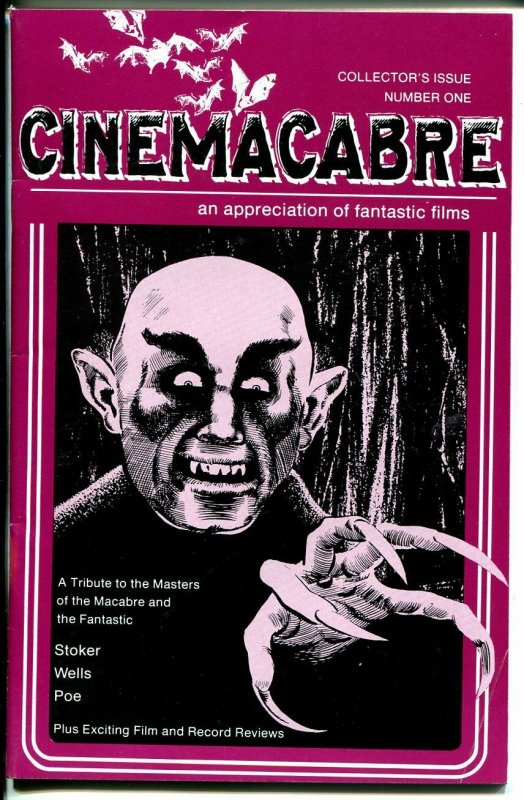 Cinemacabre #1 Winter 1975-1st issue-Time Machine-Dracula-horror fanzine-VF