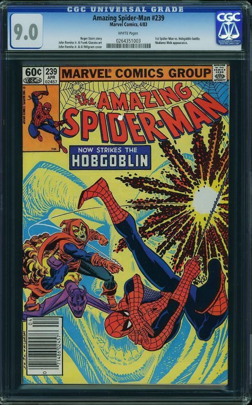 Amazing Spider-Man #239 (1983) CGC 9.0 VFNM