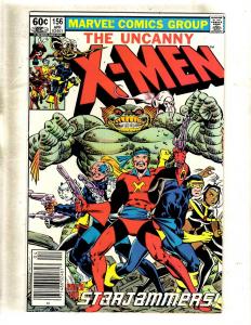 4 Uncanny X-Men Marvel Comic Books # 153 154 155 156 Beast Wolverine Storm JF15