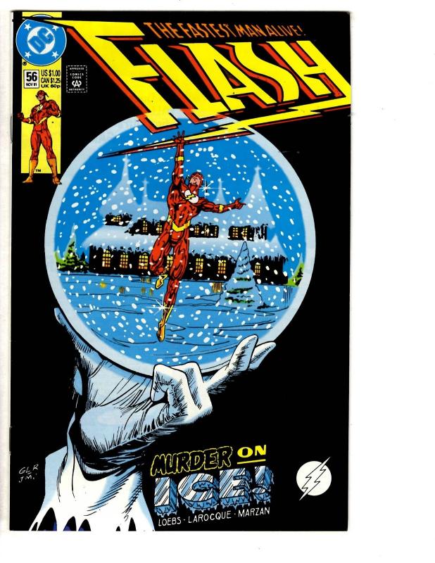 5 Flash DC Comic Books # 52 53 54 56 57 Wally West Superman Jimmy Olsen WT14