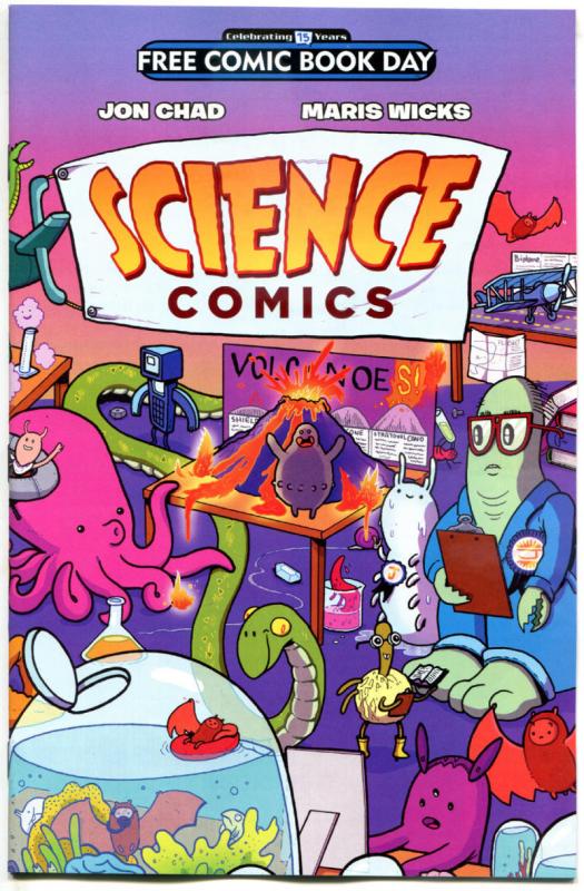 SCIENCE COMICS, NM, FCBD, more Promo / items in store, 2016, John Chad, Wicks