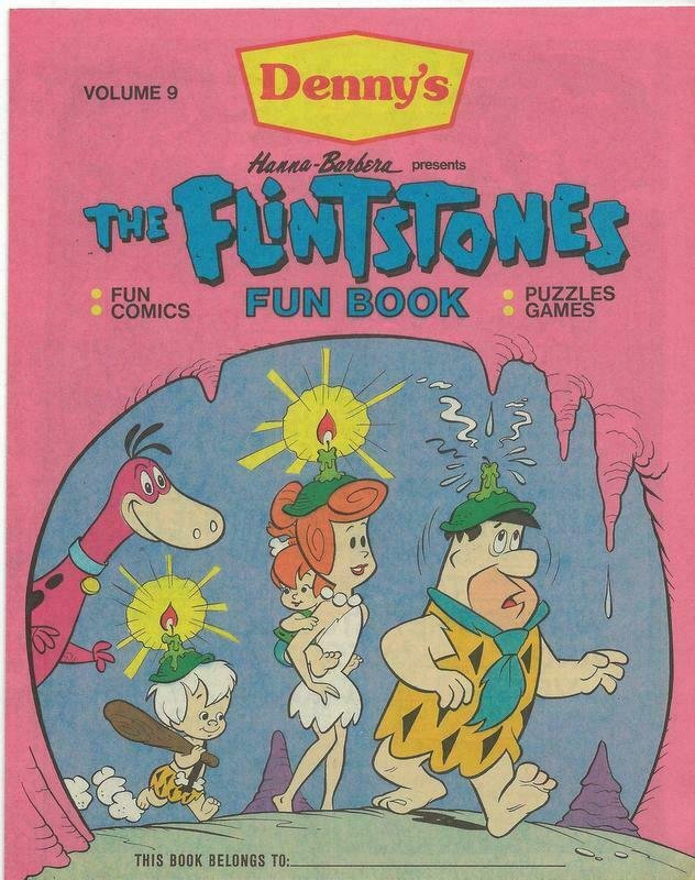 Flintstones Fun Book #9 ORIGINAL Vintage 1988 Denny's Promotional Comic