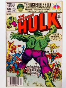 The Incredible Hulk #278 (9.0, 1982) NEWSSTAND