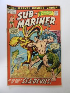 Sub-Mariner #54 (1972) FN- condition