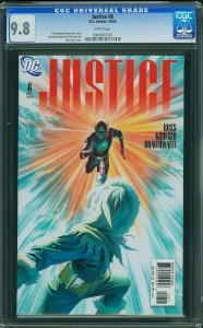 Justice #8 (2006) CGC 9.8 NM/MT