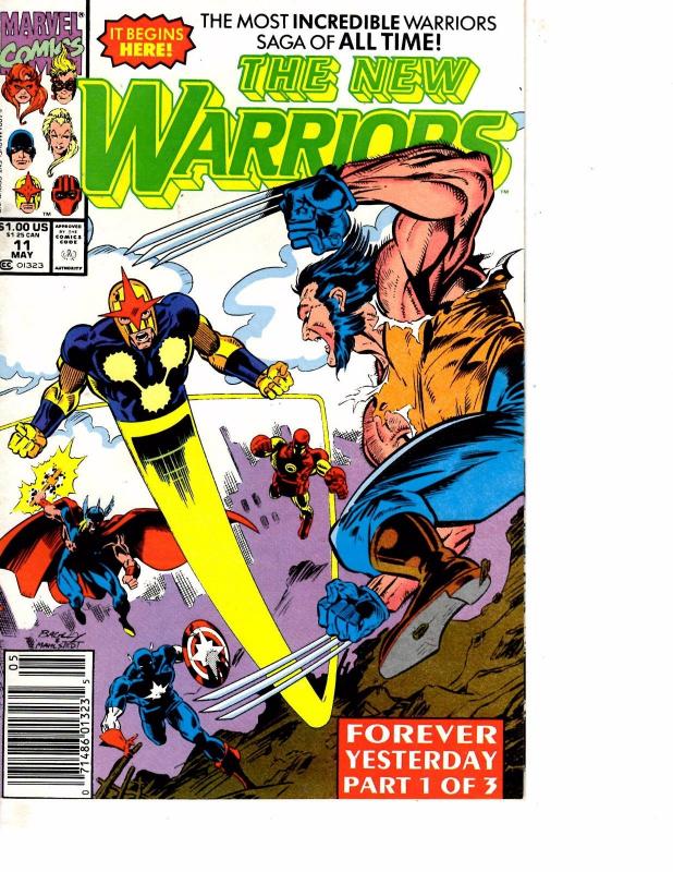 Lot Of 2 Comic Books Marvel New Warriors #6 and #11 Thor Ironman     ON10