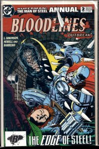 Superman: The Man of Steel Annual #2 Direct Edition (1993) Steel