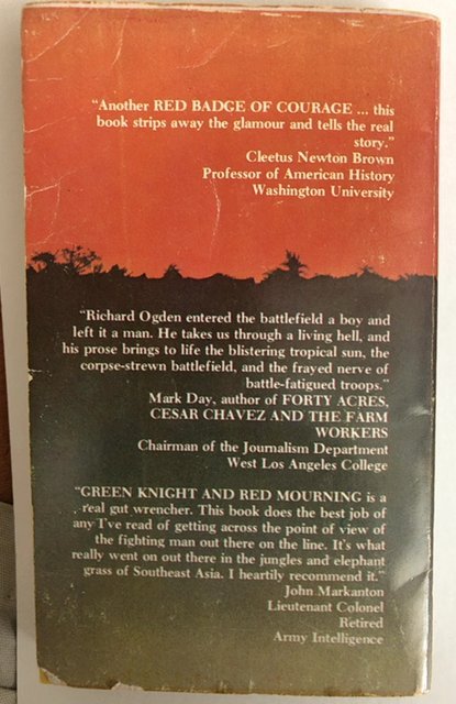 Green knight Red Mourning by Ogden,1980,271p