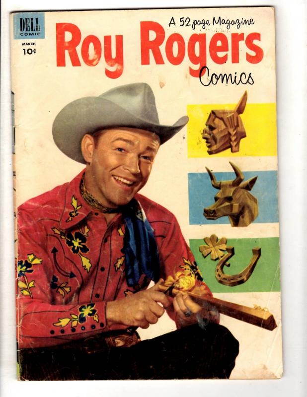 Roy Rogers Comics # 63 VG Dell Golden Age Comic Book Cowboy Western Photo JL10