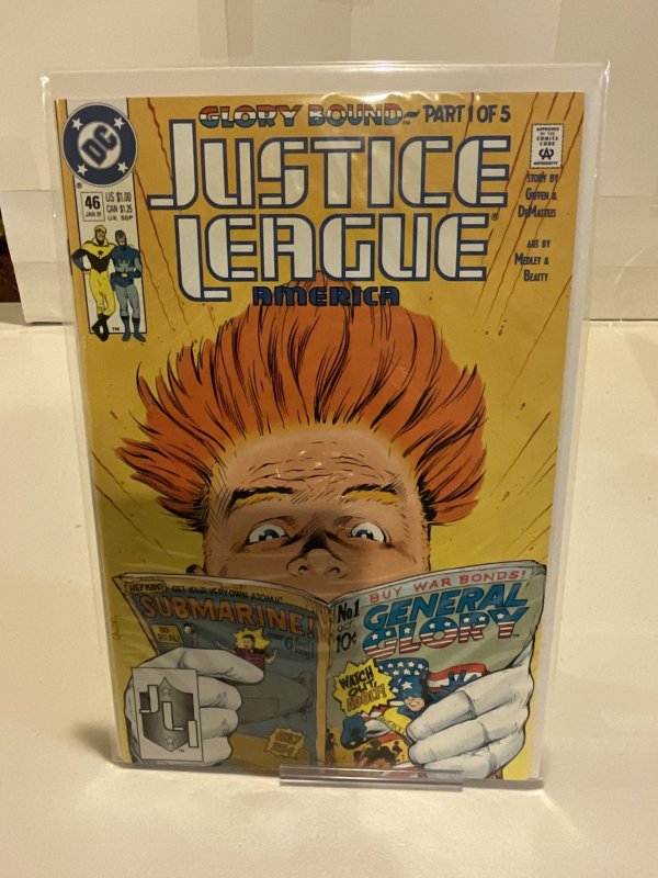 Justice League America #46 1991 9.0 (our highest grade) 1st App General Glory!