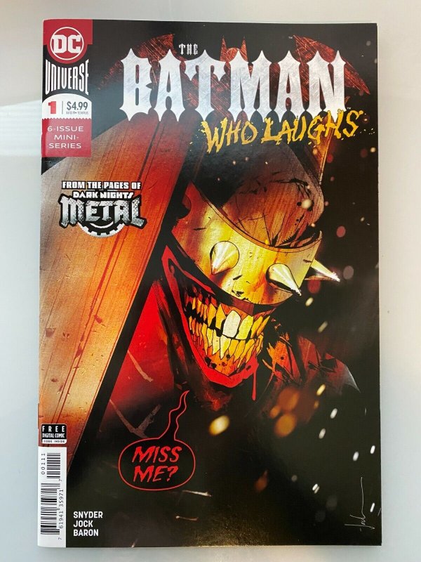 BATMAN WHO LAUGHS #1  DC COMICS 2019 NM+ FAST & SAFE SHIPPING REPUTABLE SELLER