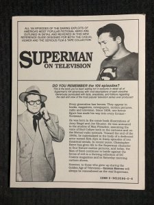 1988 SUPERMAN ON TELEVISION by Michael Bifulco SC VF 8.0 1st Printing 122pgs
