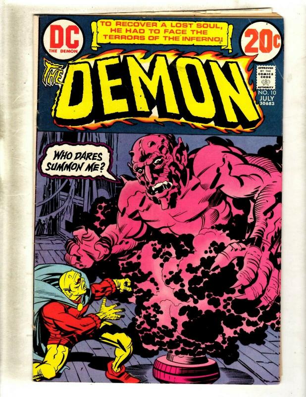 The Demon # 10 FN DC Comic Book DOUBLE COVER Jack Kirby Rare Fourth World JF23