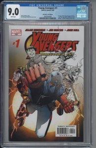 YOUNG AVENGERS 1 Directors Cut CGC 9.0 VF/NM  2005 Hawkeye Hulk Kate MODERN KEY!