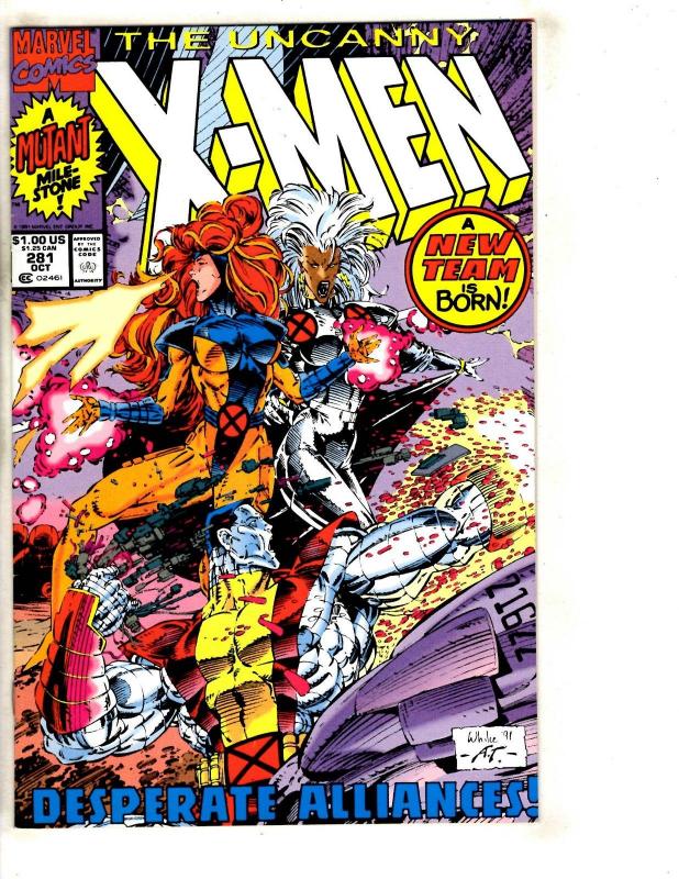 10 Uncanny X-Men Marvel Comic Books #281 283 284 285 286 287 288 289 290 291 DB9