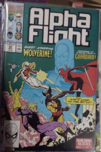 alpha flight #84 1990 marvel  DISNEY   canadian heroes gamma flight newstand