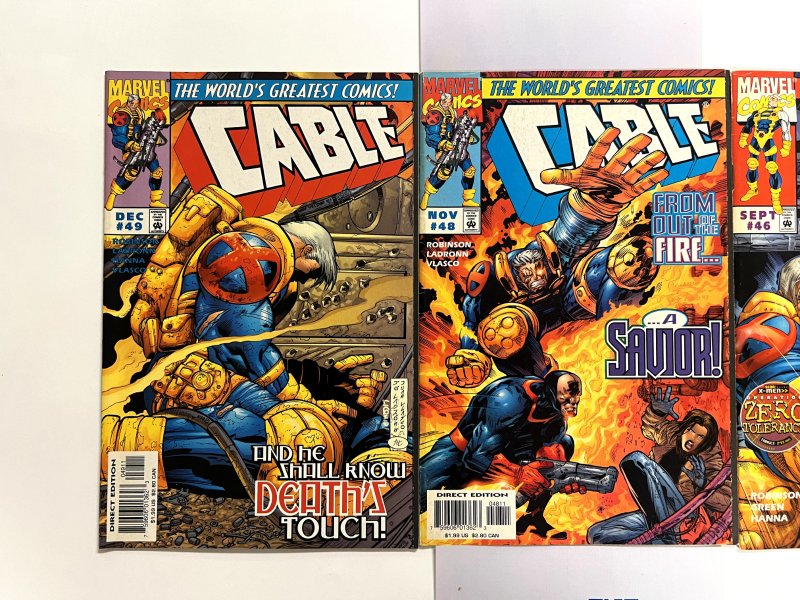 3 Cable Marvel Comic Books # 46 48 49 Spiderman Avengers Defenders Thor 77 JS19