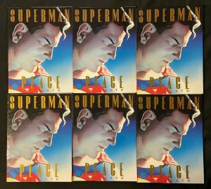 1998 DC SUPERMAN: PEACE ON EARTH 6 pc Treasury-Sized Paperback Lot VF Ross Dini