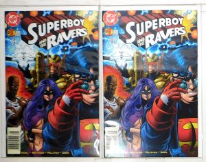 Superboy & The Ravers Lot of 2 #1 x2 (1996) DC Comics 1st Print Comic Books