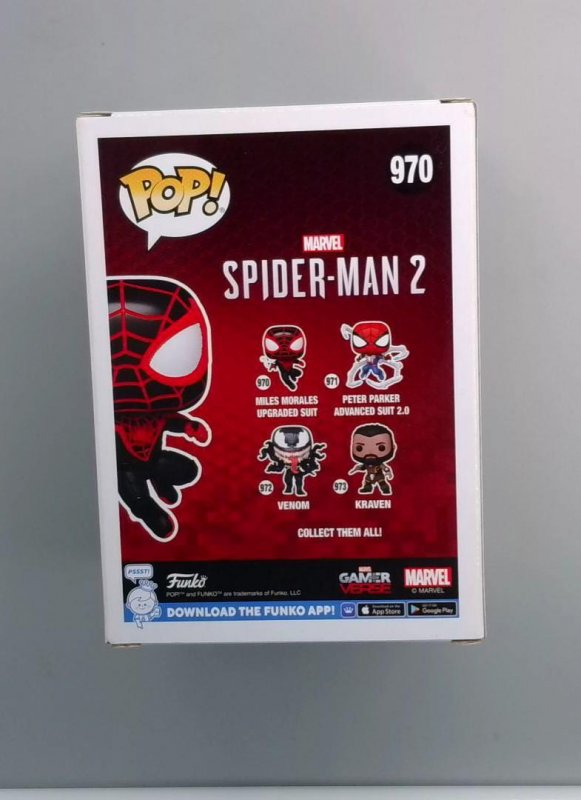 Funko Pop! Miles Morales Upgraded Suit #970, Marvel Spider-Man 2, Gamerverse