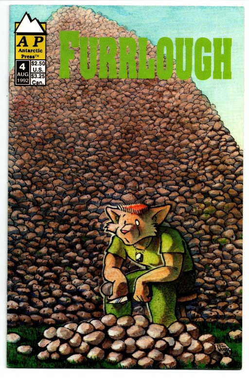 Furrlough #4 - 1st Print - Anthropomorphic Furry - Antarctic Press - 1992 - VF 