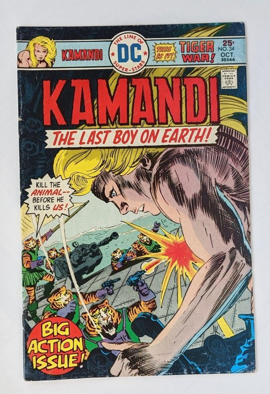 Kamandi, The Last Boy on Earth #34 (1975)  VG