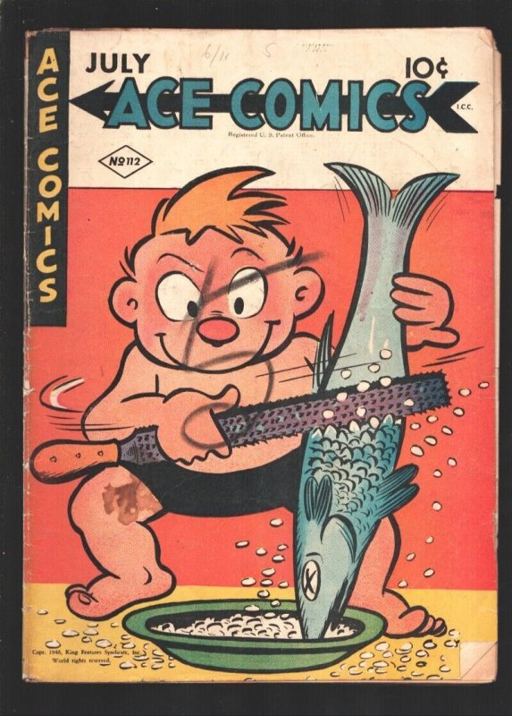 Ace Comics #112 1946-Reprints famous newspaper comic strips in comic book for...