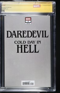 DAREDEVIL COLD DAY IN HELL #2 SIGNED BY DELL'OTTO 1:100 VIRGIN VAR CGC SS 9.8 NM