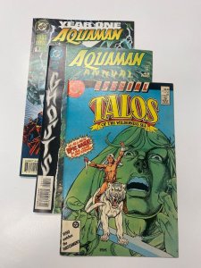 3 MARVEL COMICS Aquaman Year One #1 Aquaman Annual #6 Talos #1 15 KM4