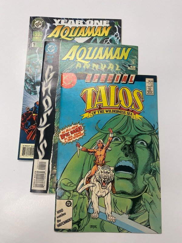 3 MARVEL COMICS Aquaman Year One #1 Aquaman Annual #6 Talos #1 15 KM4