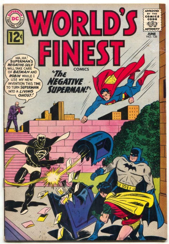 WORLD'S FINEST #126 BATMAN SUPERMAN GREEN ARROW 1962 DC FN+