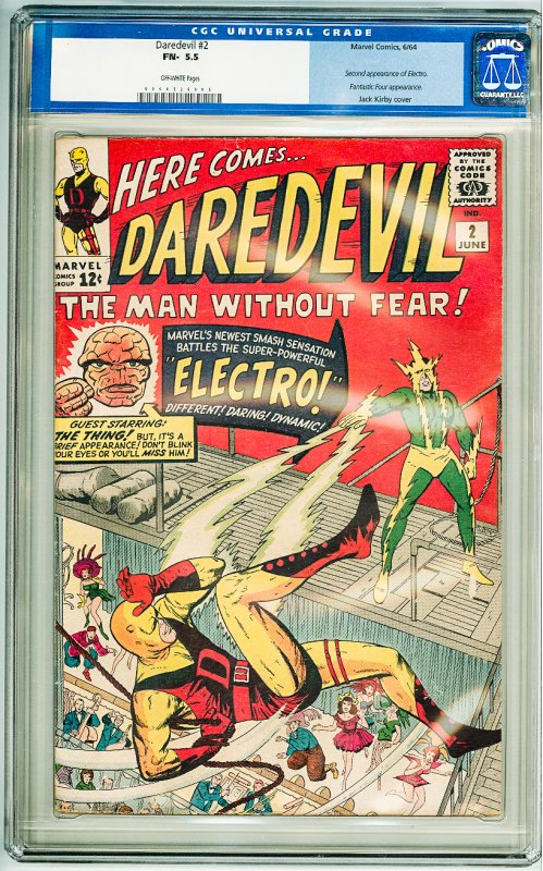 Daredevil #2 (1964) CGC 5.5! OW Pages! 2nd Appearance of Electro!