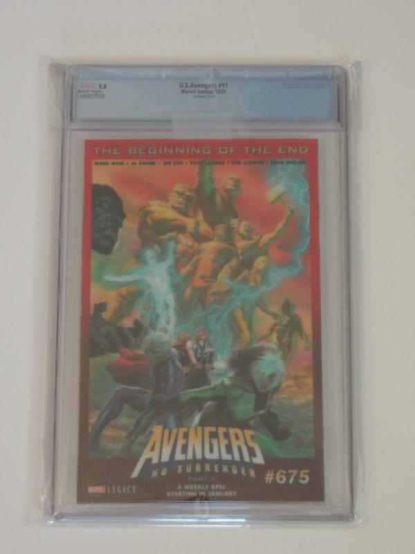 U.S. Avengers #11 CGC 9.8; 3D lenticular-Homage to Fantastic Four #261!!